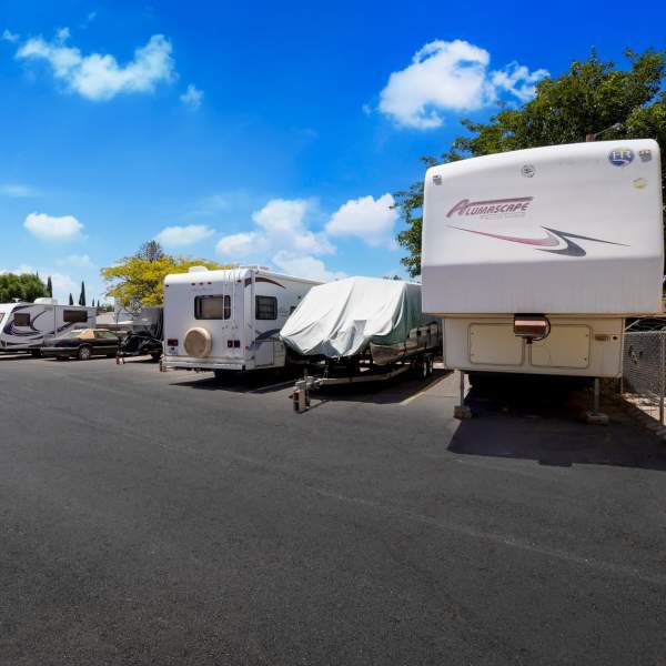 Boats and RVs storage at StorQuest RV & Boat Storage in Apopka, Florida