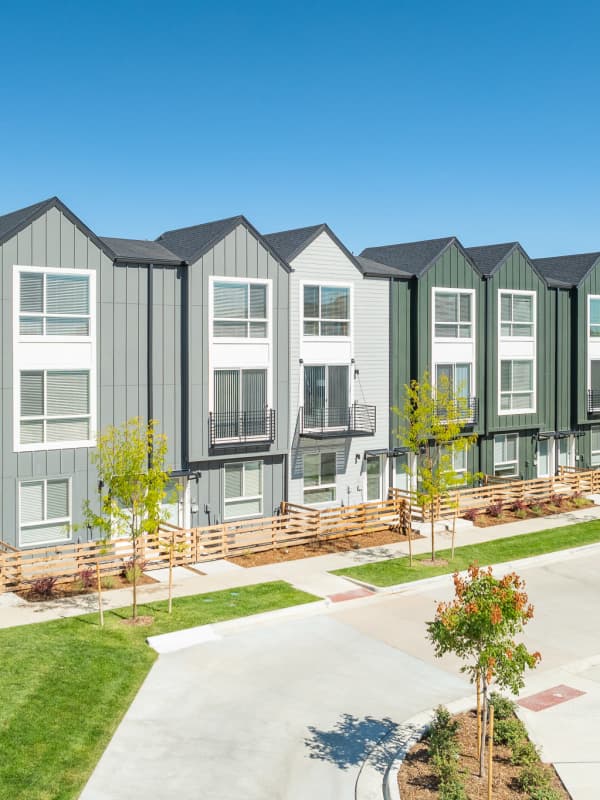 Exterior of homes at Lupine at Longmont in Longmont, Colorado