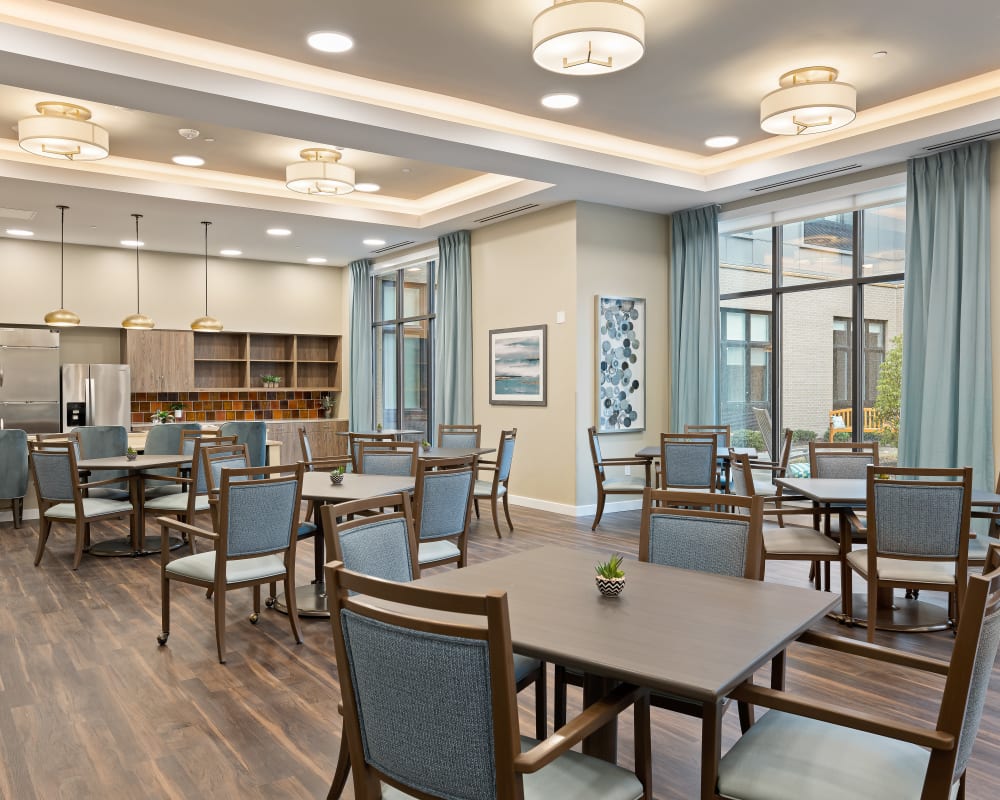 Dining room at Anthology of Mayfield Heights in Mayfield Heights, Ohio