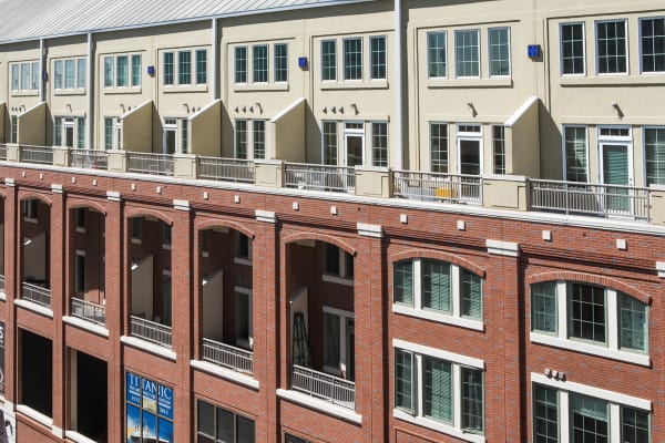 Brick exterior at 17th Street Lofts in Atlanta, GA