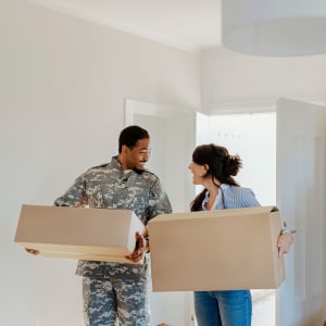 A couple moves into their new home in San Jose, California