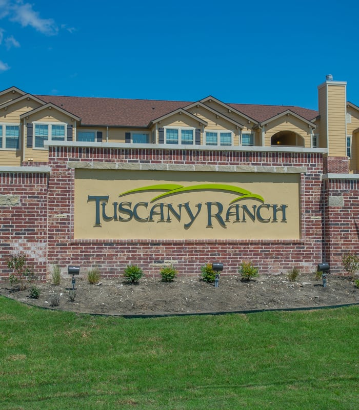 Sign at Tuscany Ranch in Waco, Texas