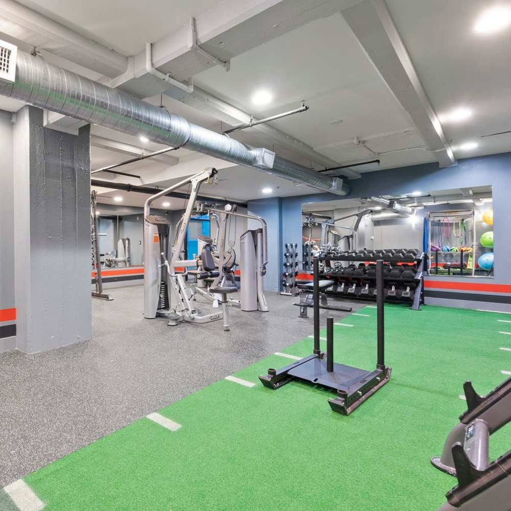 Community fitness centre at Star Lofts in Petersburg, Virginia