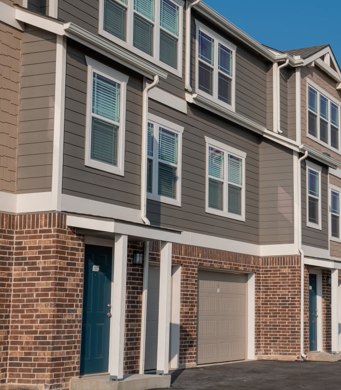 Garage parking at Artisan Crossing in Norman, Oklahoma