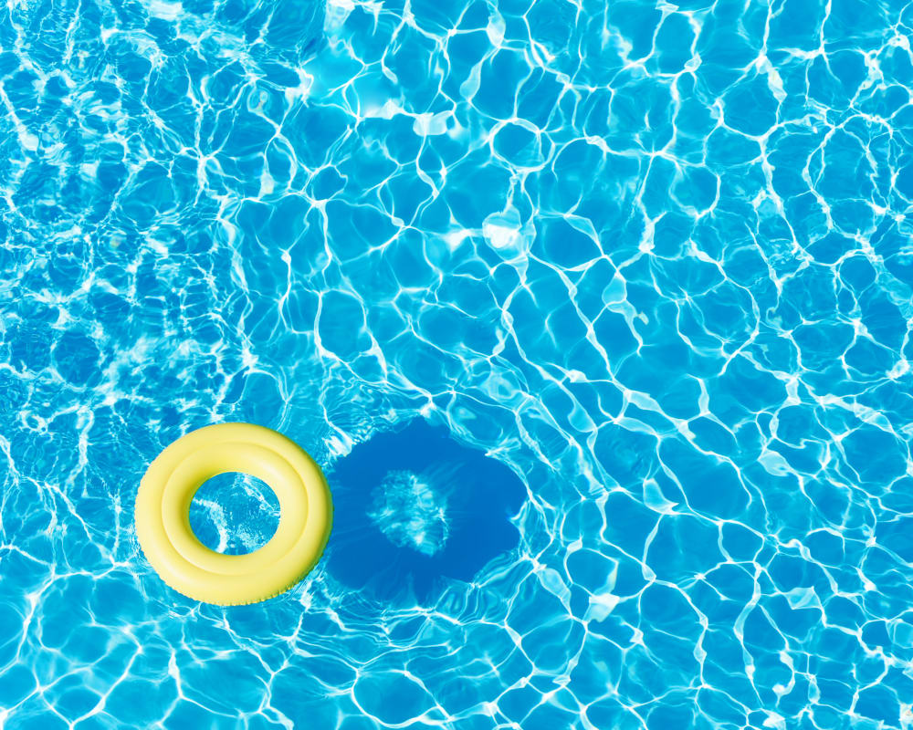 Inviting swimming pool on a beautiful day at Eagle Rock Apartments at Enfield in Enfield, Connecticut