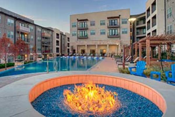 A cool fire pit at Axis at The Rim
