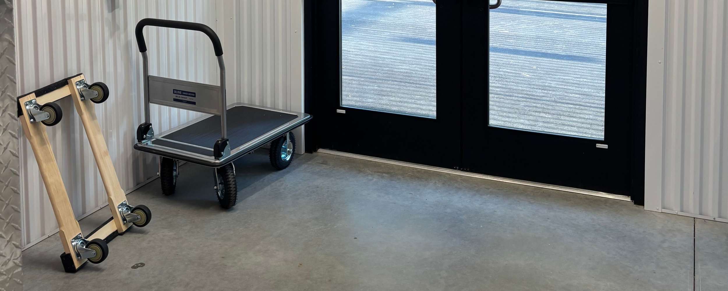 Carts for convenience at Storage Authority Buck Road in Glassboro, NJ