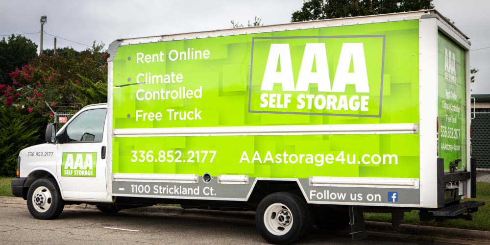 rent a truck at AAA Self Storage at Strickland Ct in Jamestown, North Carolina