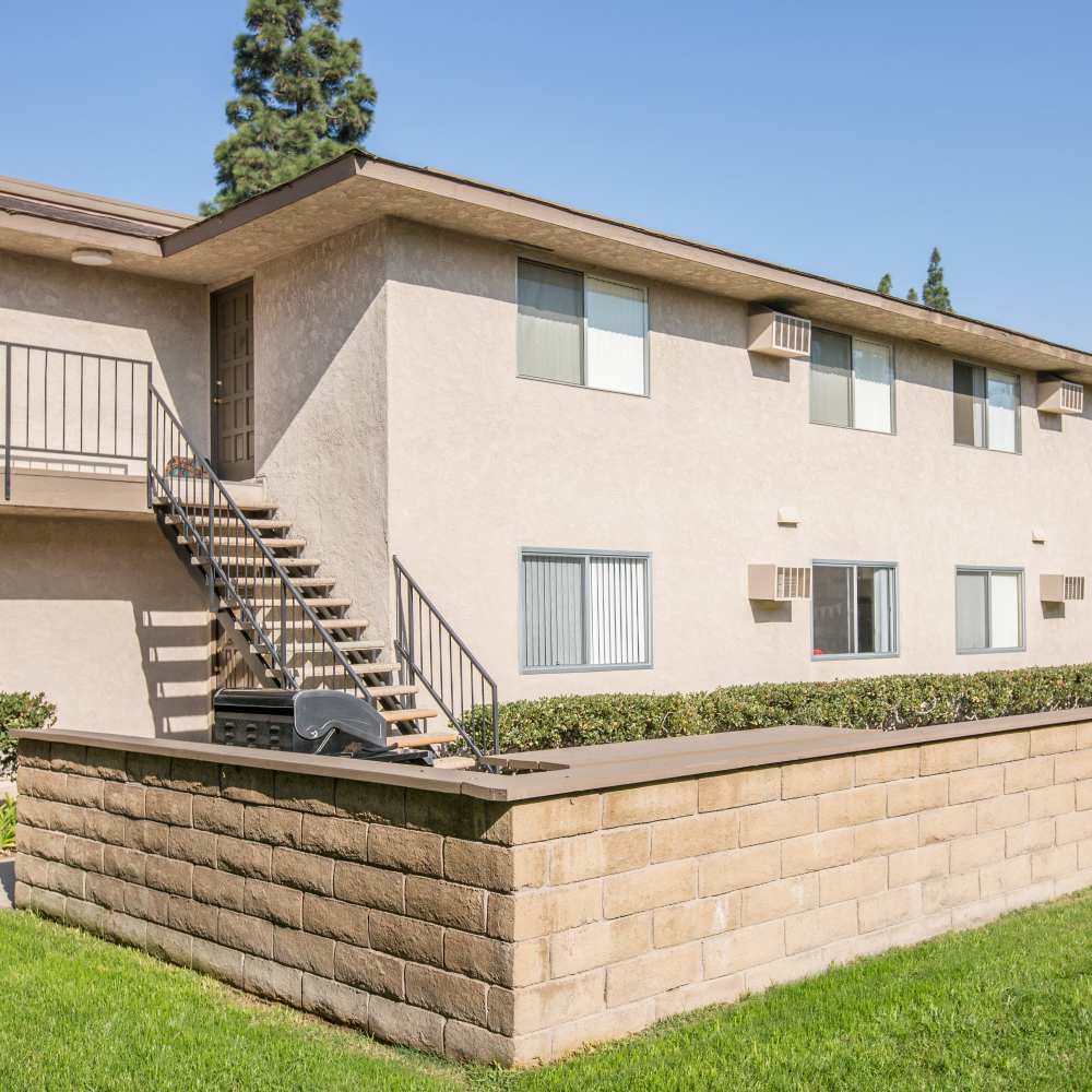 Apartments exterior shot at Orange Grove in Garden Grove, California