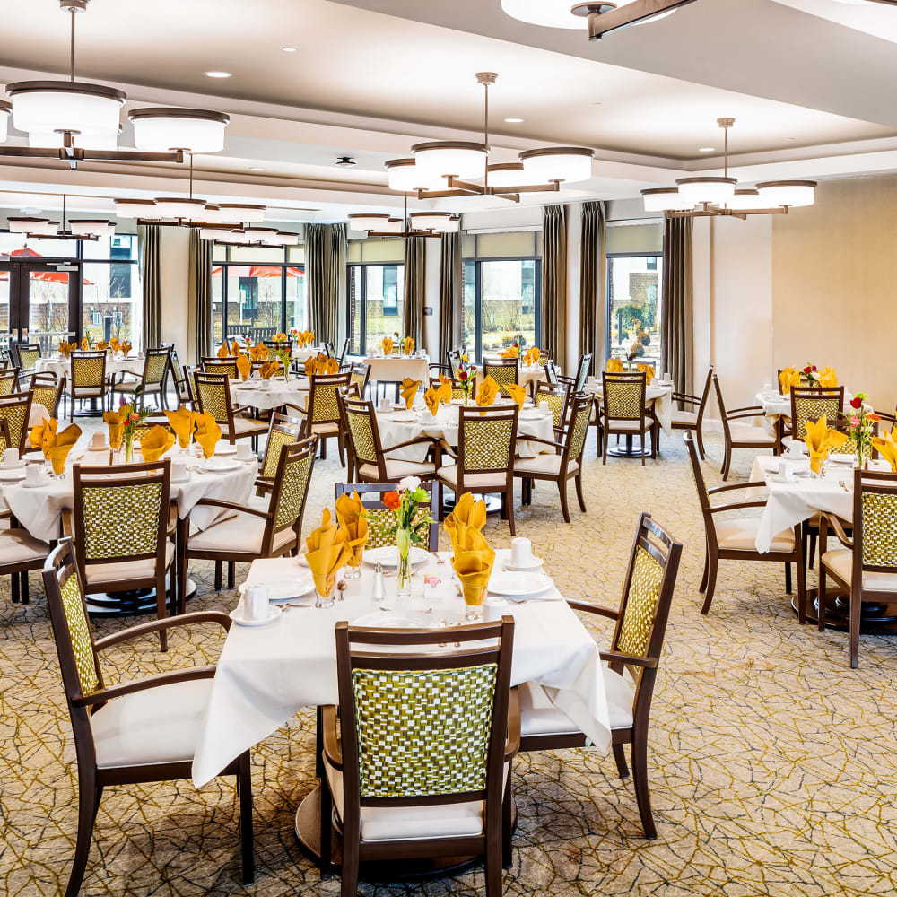 Dining room at Anthology of Mason in Mason, Ohio