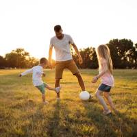 Residents family enjoying near Bay Village in Vallejo, California