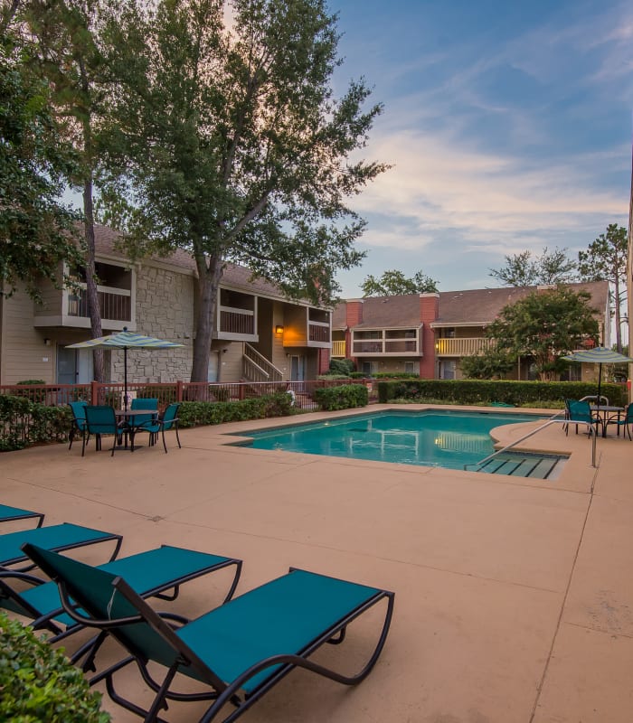 Pool at Sunchase Apartments in Tulsa, Oklahoma