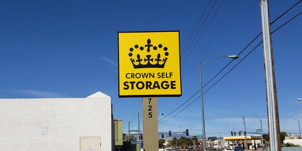 Exterior of Crown Self Storage in North Las Vegas, Nevada