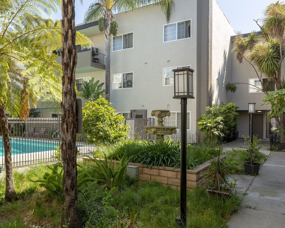 Garden style courtyard at Courtyard in Hayward, California