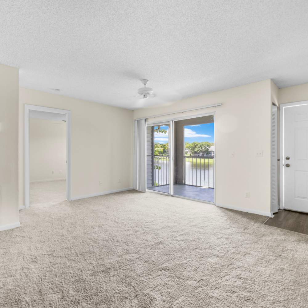 Living room at Clipper Cove Apartments in Boynton Beach, Florida
