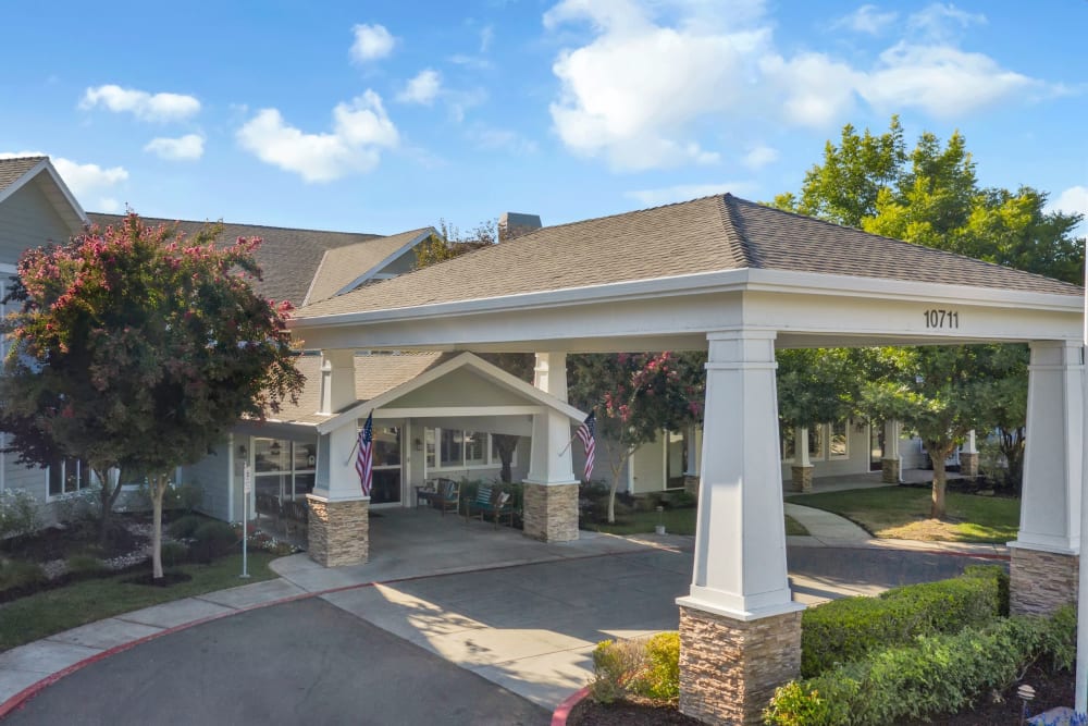 Driveway entrance to The Commons on Thornton in Stockton, California