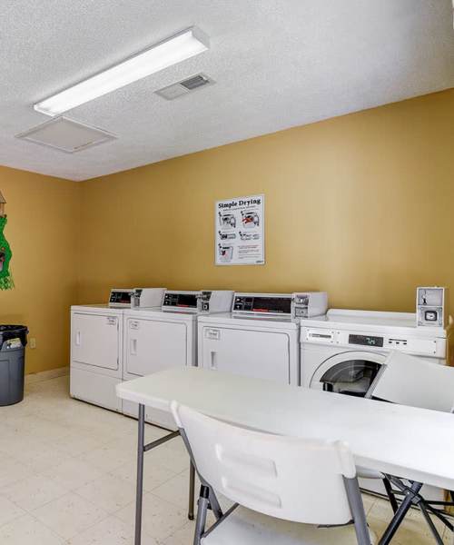 On-site laundry facility at Oakmont Greene I in Mount Hope, West Virginia