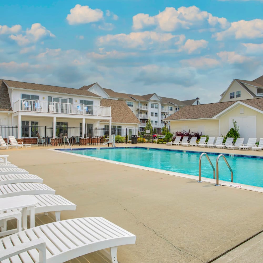 Sparkling pool at Kettle Point Apartments, East Providence, Rhode Island