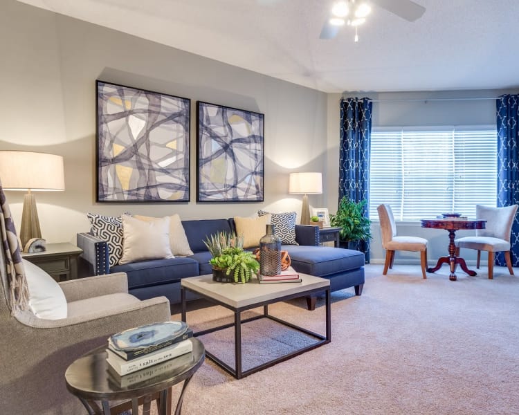 Spacious living room at Harrison Grande