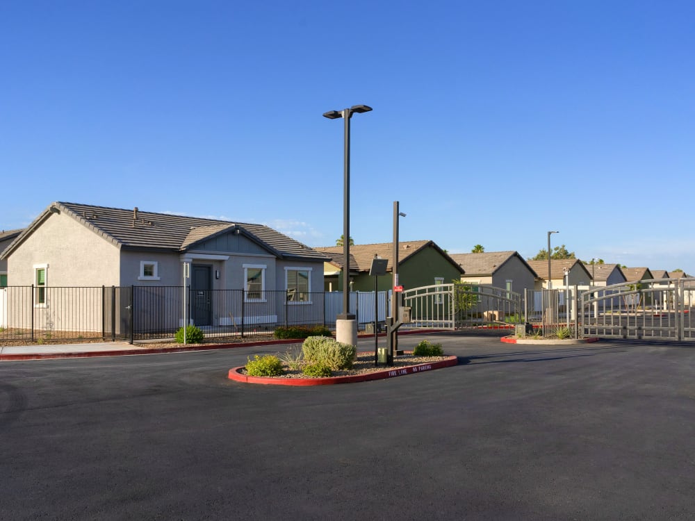 Controlled access community at Estia Surprise Farms in Surprise, Arizona