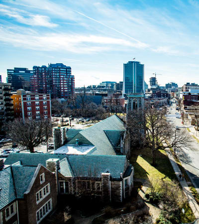 Skyline from Bedford Hall in Stamford, CT