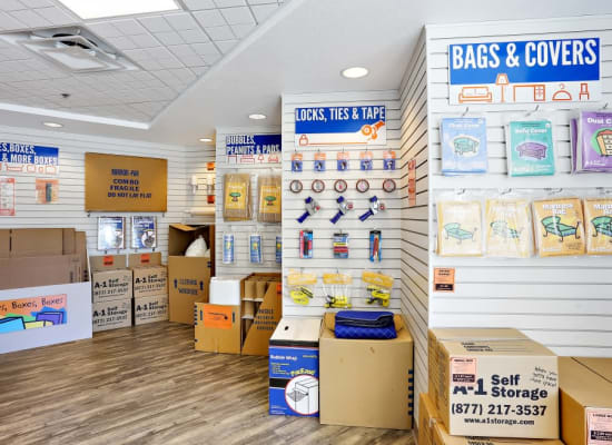 Packing and moving supplies available at A-1 Self Storage in Chula Vista, California