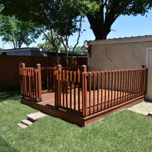 Duplex sundeck at Fisher Duplexes in Dallas, Texas
