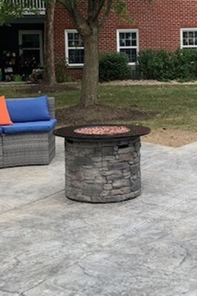 Resident basketball court at Hunters Point in Zionsville, Indiana