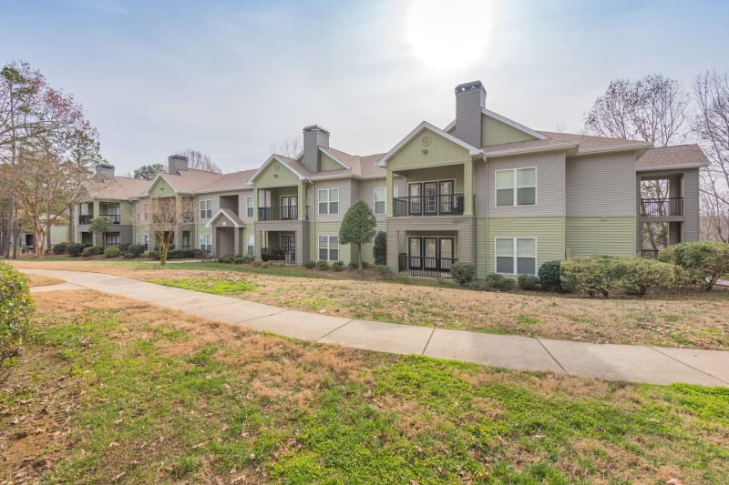 Exterior view of complex at The Madison in Charlotte, North Carolinand dryer at The Madison