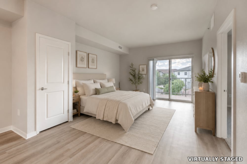 Room with balcony access at The Greens at Van de Water in Loveland, Colorado  