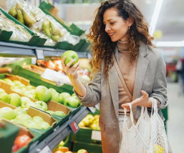 A woman shopping near Camas Meadows in Beaverton, Oregon