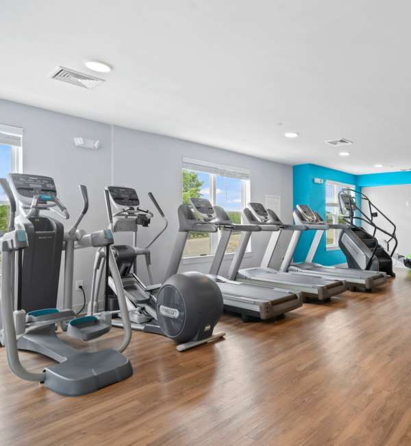 Fitness machines at The Rise at Regency in Henrico, Virginia