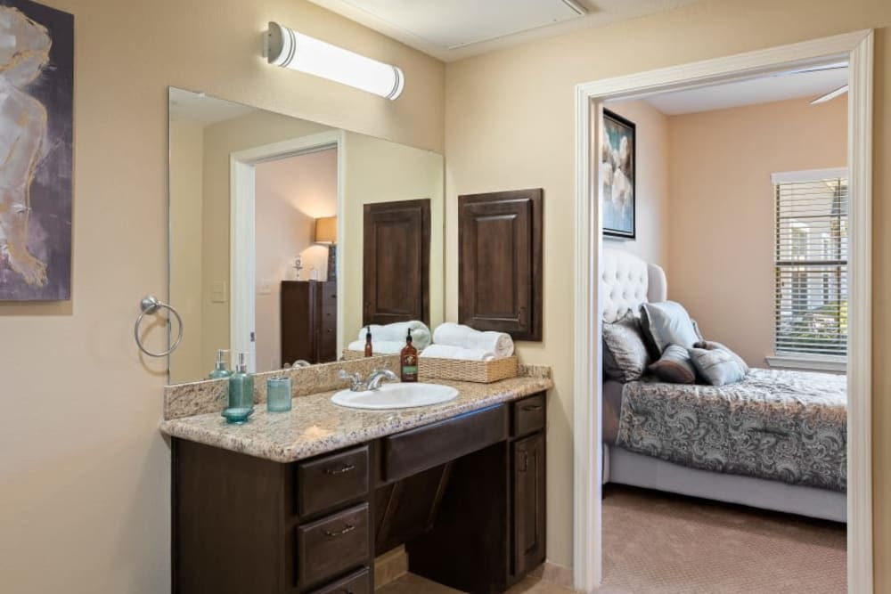 Airy floor plan of apartment at Anthology of Stonebridge Ranch in McKinney, Texas