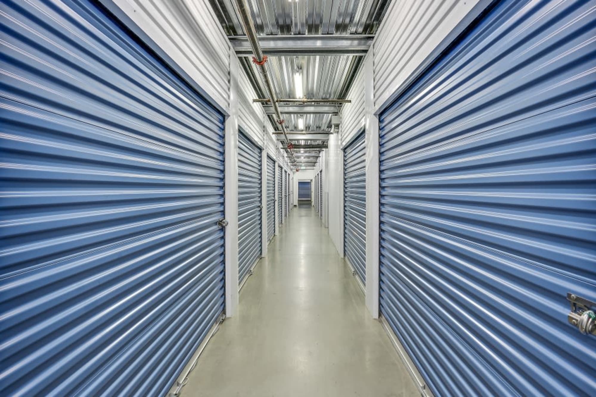 Inside storage units at A-1 Self Storage in Lake Forest, California