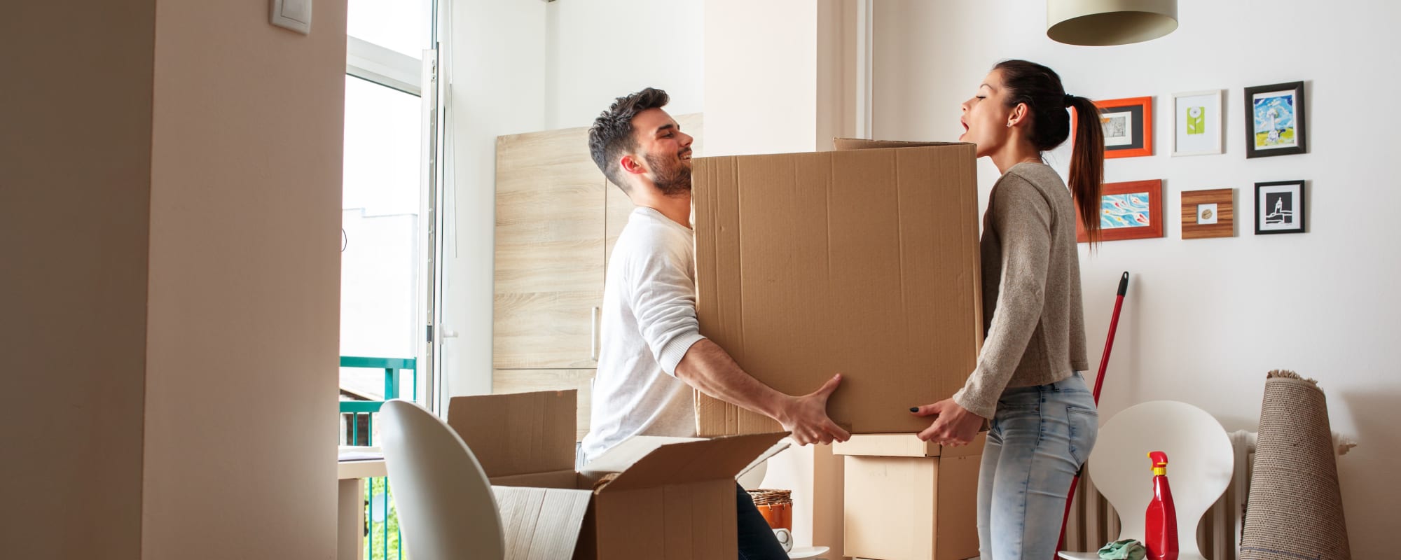 Couple packing up for storage with A3 Storage Centers in Odessa, Texas