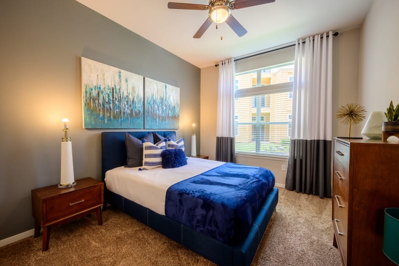 Naturally well-lit bedroom at Aspire at 610 in Houston, Texas