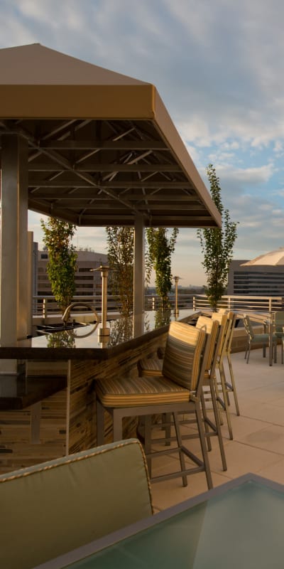 Rooftop Lounge at Solaire 1150 Ripley in Silver Spring, Maryland