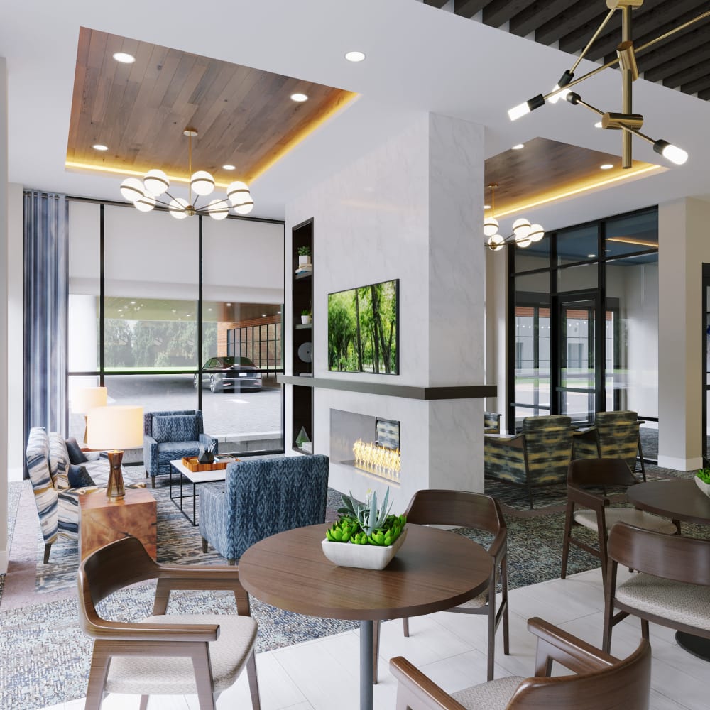 Lounge area at Anthology of Tanglewood in Houston, Texas