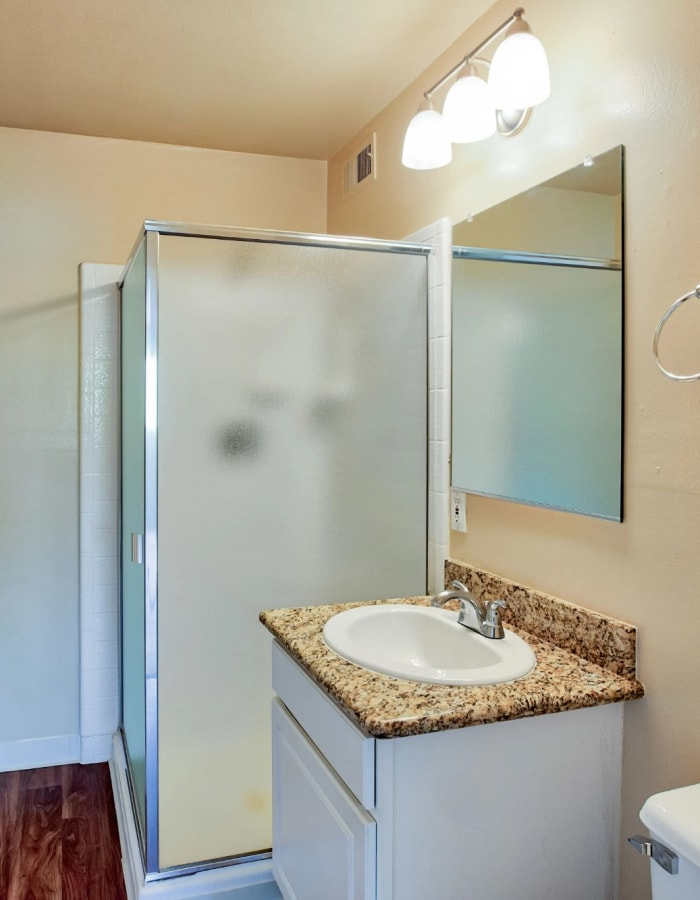 Bathroom at Stanford Villa in Palo Alto, California