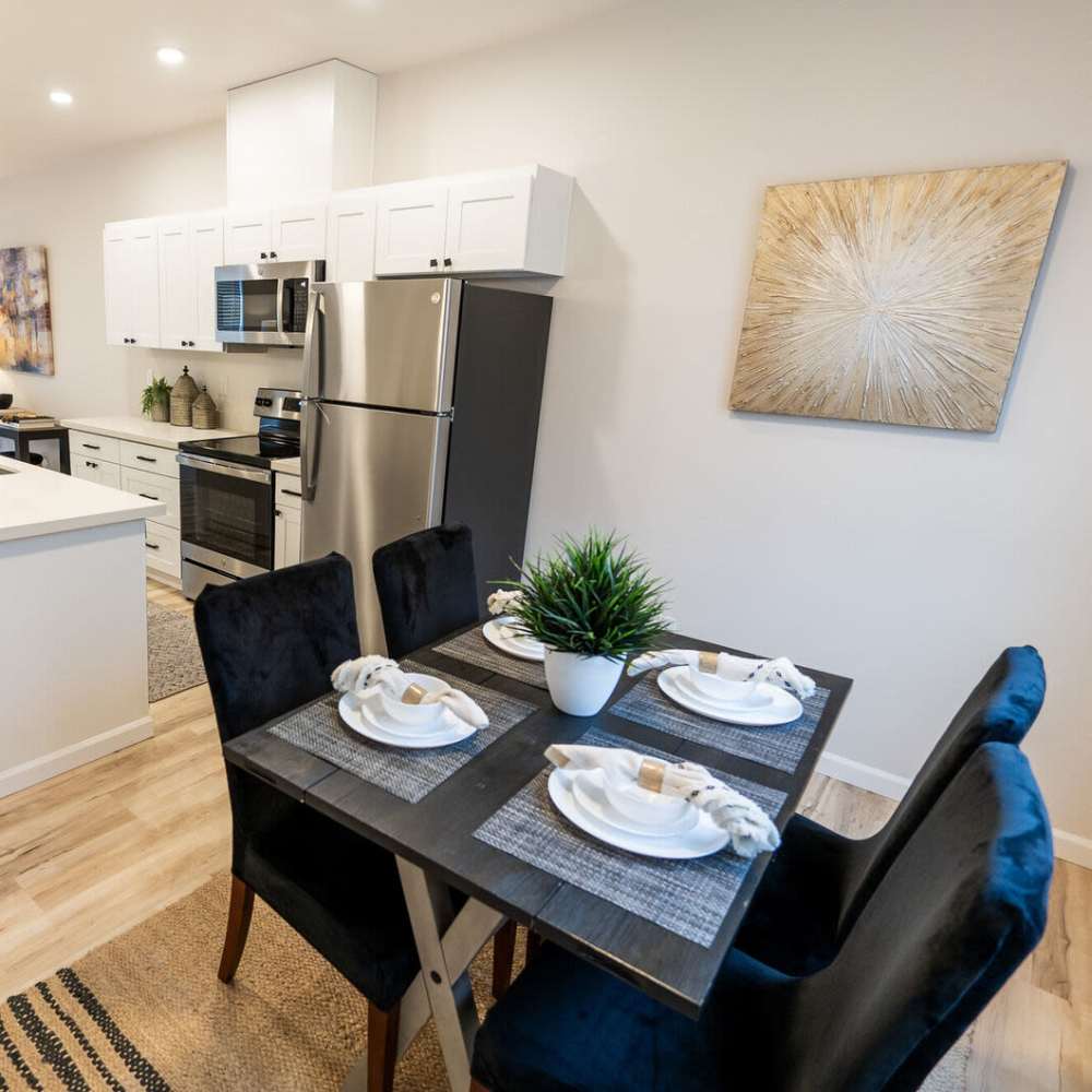 Seperate dining room attached to fully-equipped kitchen at 4315 S. Alder in Tacoma, Washington