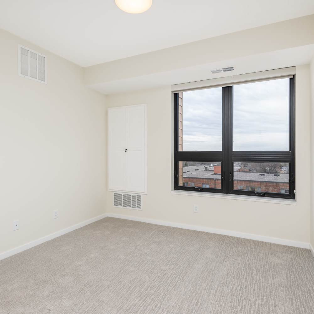 Unfurnished bedroom in the apartment at The Uptown Apartments in Waconia, Minnesota