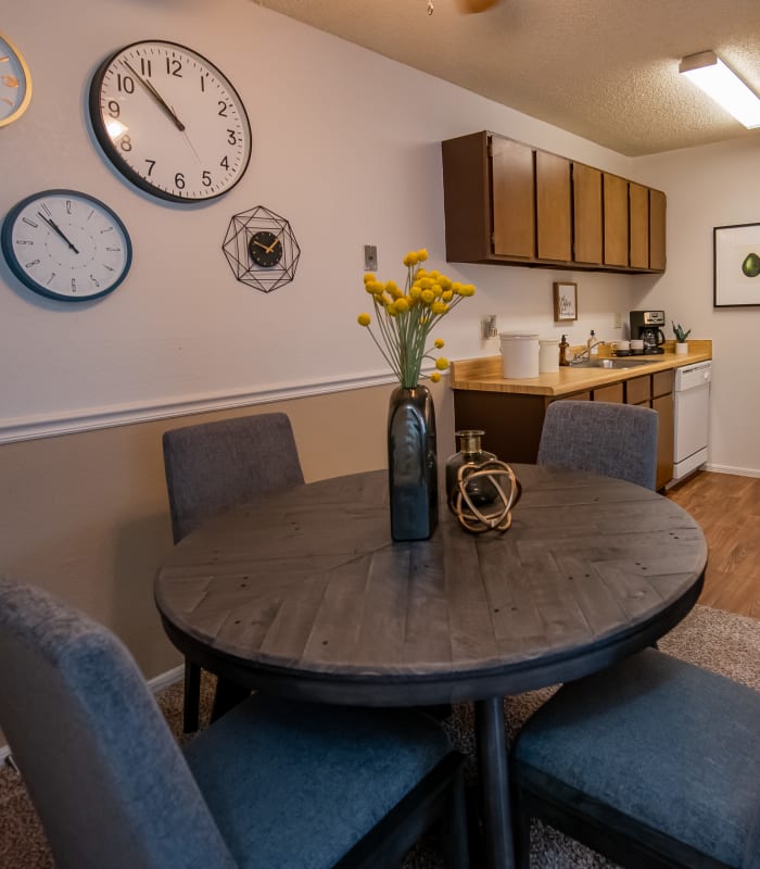 Dining room at Aspen Park Apartments in Wichita, Kansas
