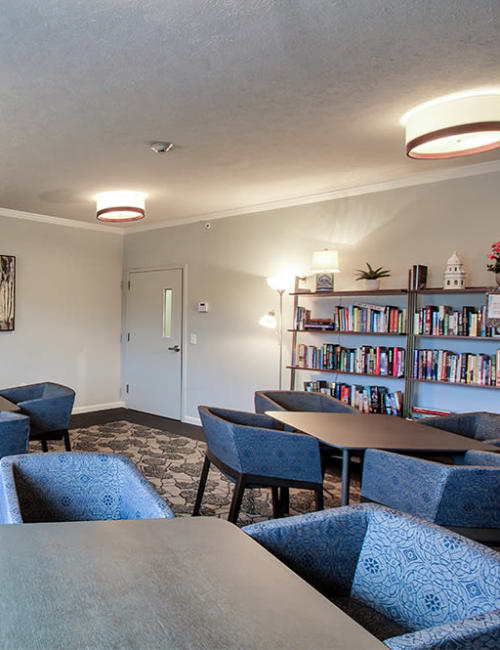 Clubhouse lounge at Villa Capri Apartments in Rochester, New York