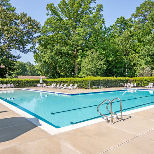 A swimming pool at Covenant Trace in Newport News, Virginia