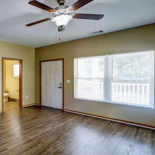 Modern living area at Harmony Greene in Pooler, Georgia