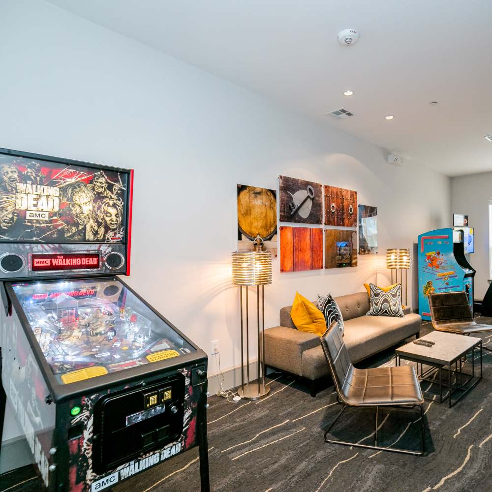 Gaming section at NOVU New Forest in Houston, Texas