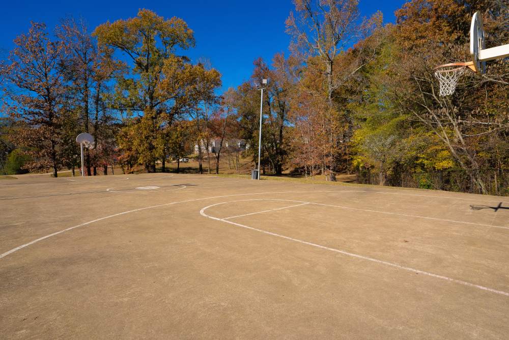 A view of the basket-ball court at Ryan's Crossing in Marshall, Texas