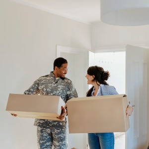 A couple moves into their new house in Torrance, California