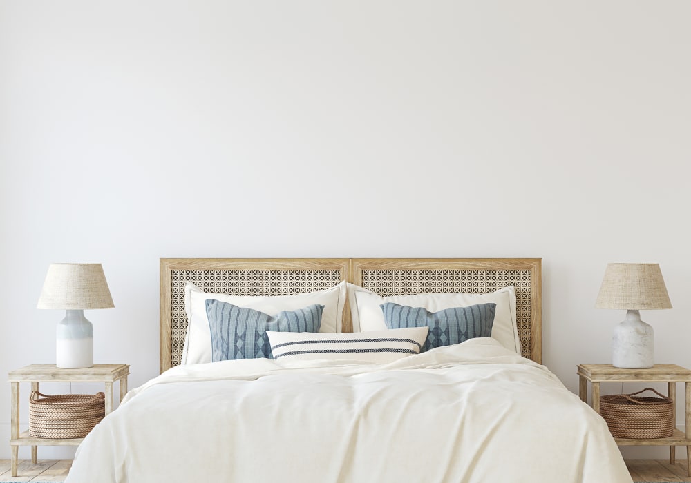 Model bedroom at Silo Creek Apartments in Lafayette, Louisiana