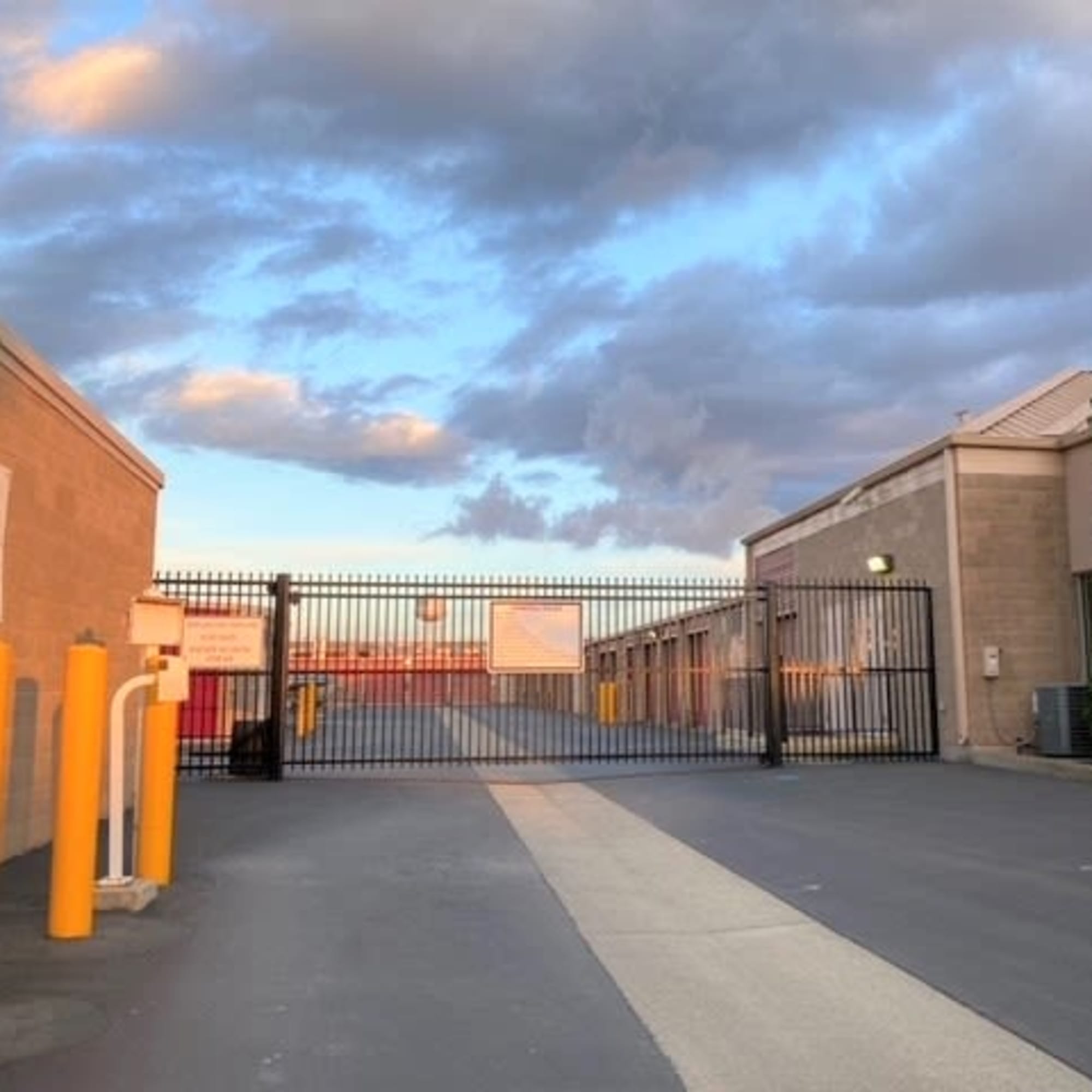 Gate access at Trojan Storage in Salinas, California
